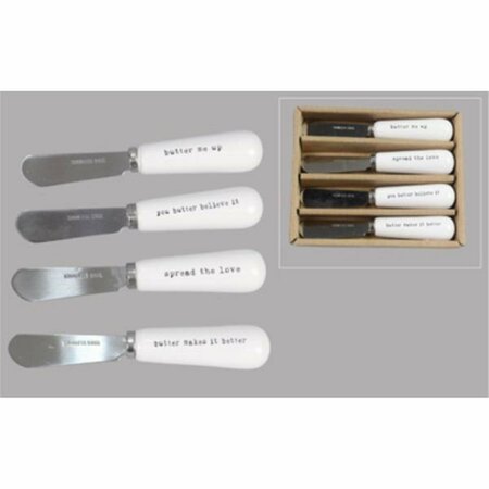 YOUNGS 4.95 in. Ceramic Spreader - Set of 4 58539